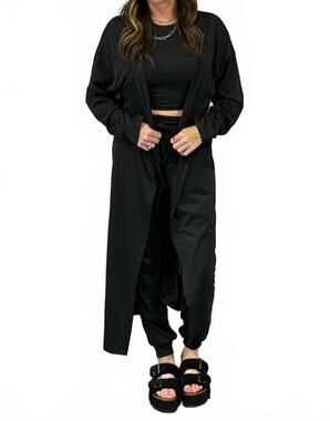 NEW SWEETKAMA the cloudform luxe knit three-piece set in black